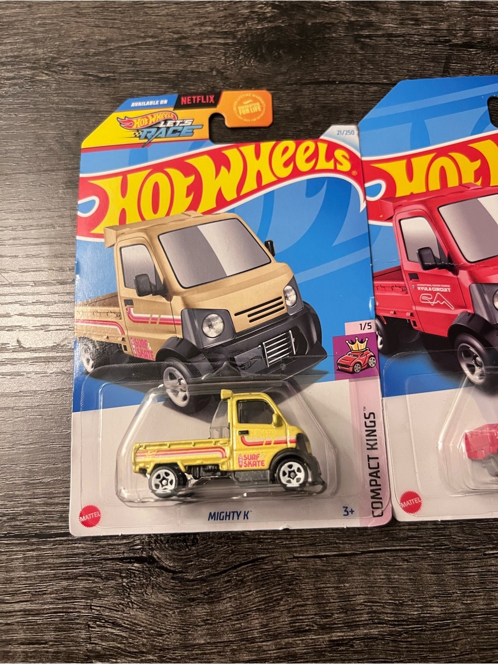 Hot Wheels Mighty K Bundle Lot of 3 Kei Trucks Gold Red Blue - Picture 2 of 5